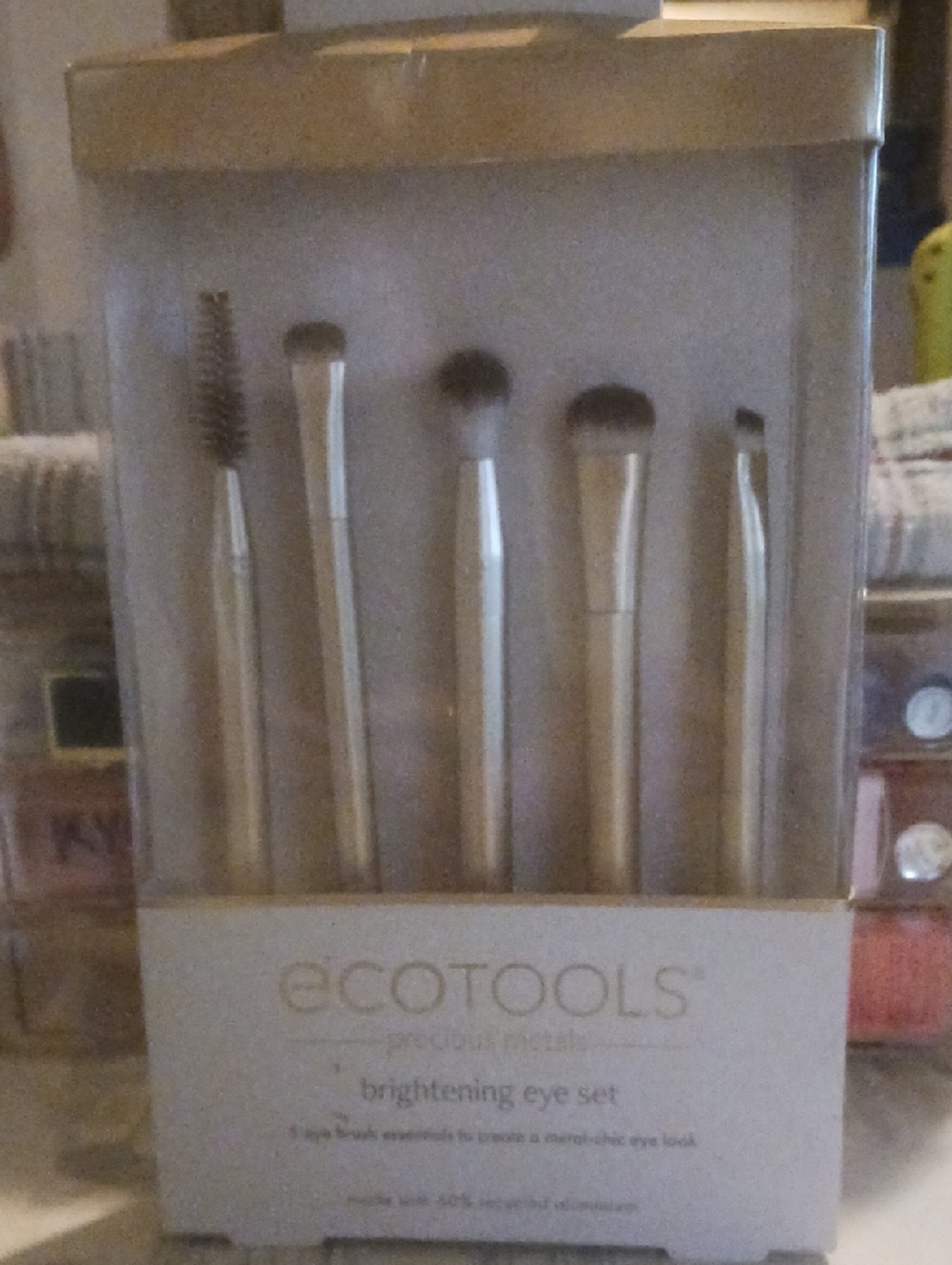 ecotools Metallic Gold Brightening Eye Brush Set